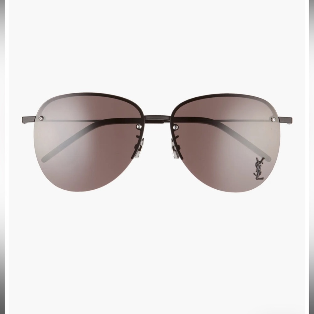 Saint Laurent 61mm Aviator Sunglasses